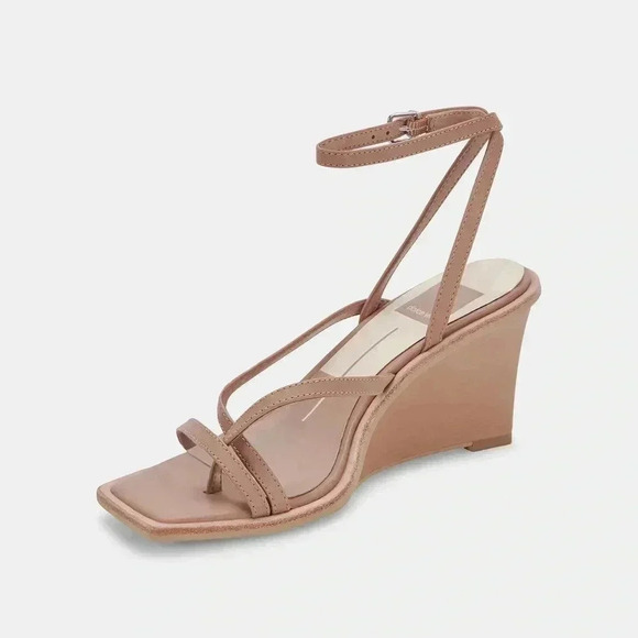 DOLCE VITA GEMINI WEDGES CAFE LEATHER - Picture 3 of 12